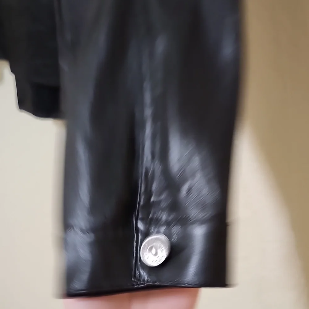 Zara Black Leather Jacket - Picture 11 of 11